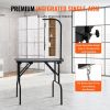 VEVOR Pet Grooming Table Arm with Clamp, 32''x18'' Dog Grooming Station, Foldable Pets Grooming Stand for Medium and Small Dogs, Free No Sit Haunch Ho